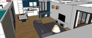 Agencement maison adaptée PMR Toulouse - Plans 3D