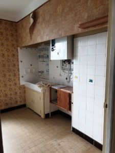 Transformation d'un appartement en colocation à Toulouse - Cuisine avant